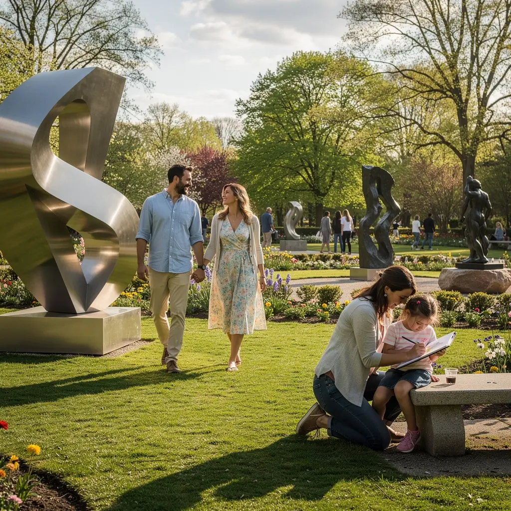 Een levendige straat in Zwolle met kunstenaars die hun werk tentoonstellen en verkopen.